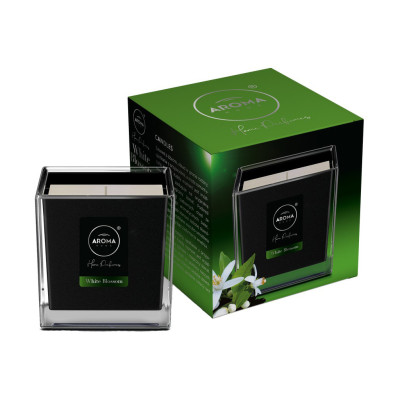 Ароматическая свеча Aroma Home Black Series White Blossom 155 г (5902846835134)