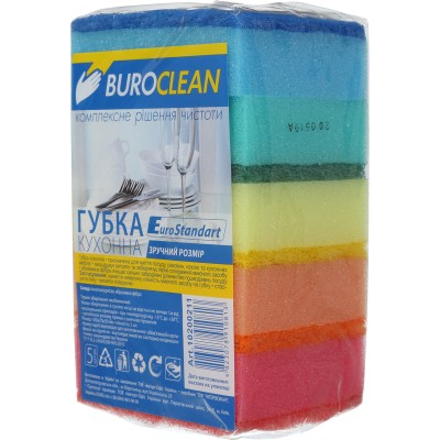 Губки кухонные Buroclean EuroStandart 5 шт. (4823078910813)