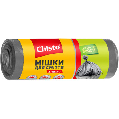 Пакеты для мусора Chisto Strong 60 л 30 шт. (4823098408000)