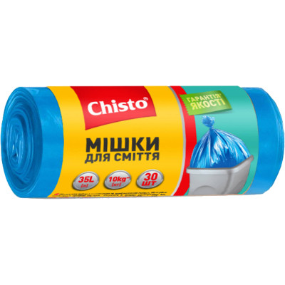 Пакеты для мусора Chisto Прочные 35 л 30 шт. (4823098407973)