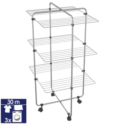 Сушарка для білизни Casa Si Viper 4 Grey Підлогова (CS92117G08) (DAS302374)