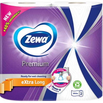 Бумажные полотенца Zewa Extra Long 2 слоя 2 рулона (7322541192932)