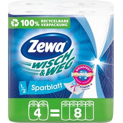 Бумажные полотенца Zewa Wisch & Weg 2 слоя 4 рулона (7322541210841)