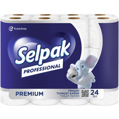 Туалетная бумага Selpak Professional Premium трехслойная 18.6 м 24 рулона (8690530118201)