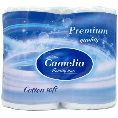 Туалетная бумага Camelia Premium 3 слоя 4 рулона (8606111248014)