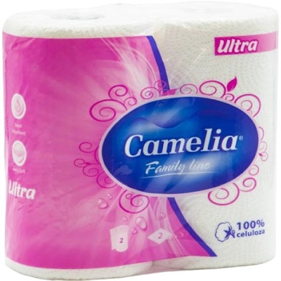 Паперові рушники Camelia Ultra Білі 2 шари 2 рулони (8606107569864)