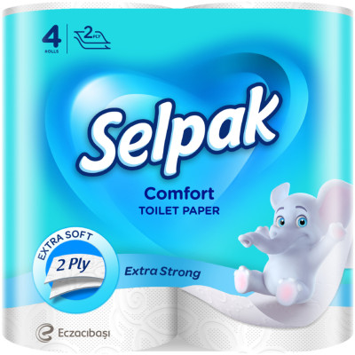 Туалетний папір Selpak Comfort 2 шари 4 рулони (8690530802117)