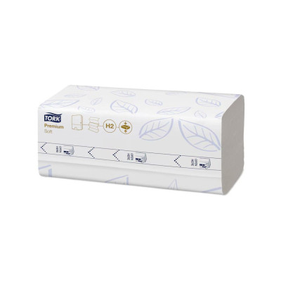 Бумажные полотенца Tork Xpress Premium Soft Листовые узкопанельные Сборка Multifold Белые 2 слоя 21х24 см 225 листов (322542154151)