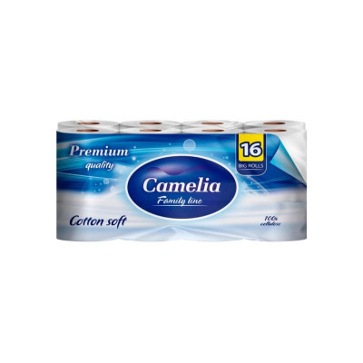 Туалетная бумага Camelia Premium 3 слоя 16 рулонов (8606111248021)