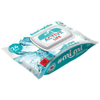 Влажные салфетки Mi Mi Beauty Active Life 24 шт. (4820237500625)