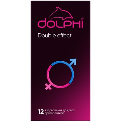 Презервативы Dolphi Double Effect 12 шт. (4820144772986)