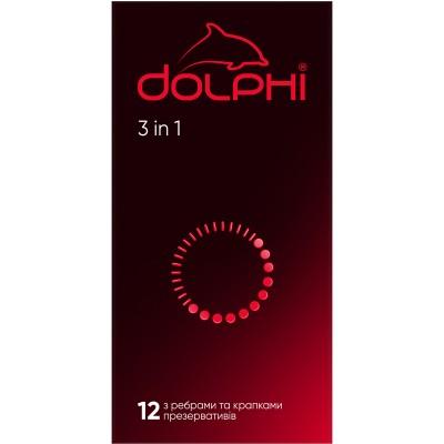 Презервативи Dolphi 3 in 1 12 шт. (4820144770890)