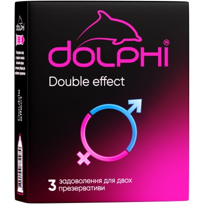 Презервативы Dolphi Double Effect 3 шт. (4820144772979)