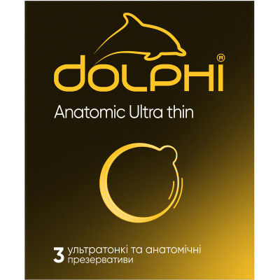 Презервативы Dolphi Anatomic Ultra Thin 3 шт. (4820144770531)