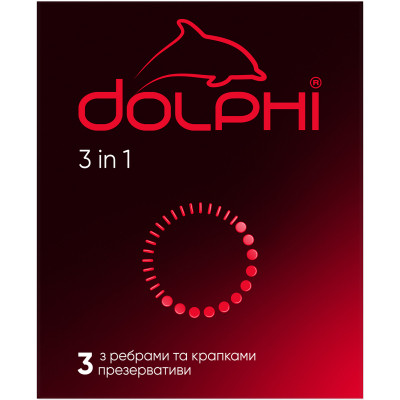 Презервативы Dolphi 3 in 1 3 шт. (4820144770579)