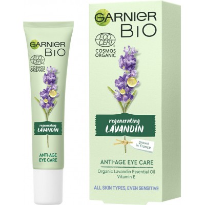 Крем для кожи вокруг глаз Garnier Bio Антивозрастной с экстрактом лавандина 15 мл (3600542264198)