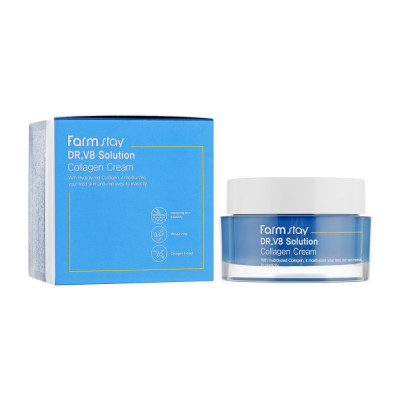 Крем для обличчя FarmStay DR.V8 Solution Collagen Cream Антивіковий з колагеном 50 мл (8809624723614)