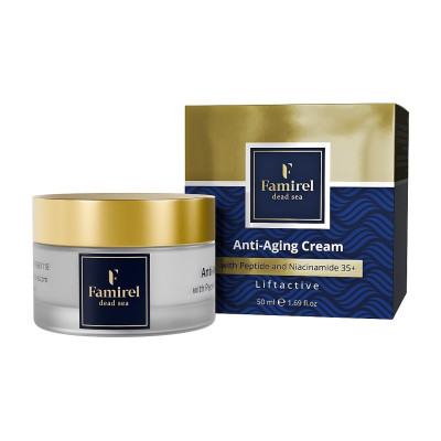 Крем для лица Famirel Anti-Aging Cream Liftactive Антивозрастной С пептидами и ниацинамидом 50 мл (7290114084932)