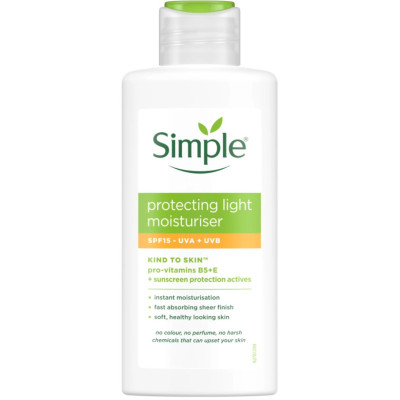 Крем для обличчя Simple Kind To Skin Protecting Light Moisturizer SPF15 Легкий захисний 125 мл (8710908435812)