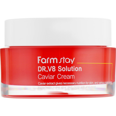 Крем для лица FarmStay DR.V8 Solution Caviar Cream Антивозрастной с экстрактом икры 50 мл (8809624723652)