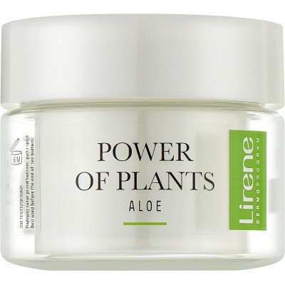 Крем для обличчя Lirene Power Of Plants Aloe Cream Зволожувальний 50 мл (5900717077256)