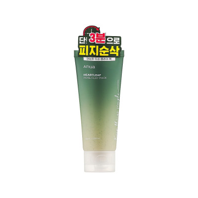Маска для лица Anua Heartleaf Pore Clay Pack Глиняная смывная с каолином и бентонитом 100 мл (8809640734281)