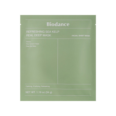Маска для лица Biodance Refreshing Sea Kelp Real Deep Mask 34 г (8809937361473)
