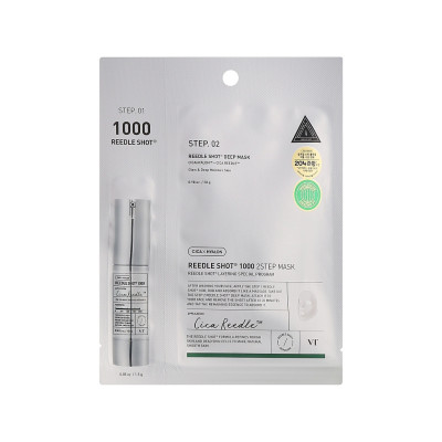 Маска для лица VT Cosmetics Reedle Shot 1000 2-Step Mask 2-этапная с микроиглами (8803463006068)