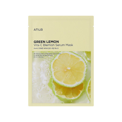 Маска для лица Anua Green Lemon Vita C Blemish Serum Mask 25 мл (8809640733628)