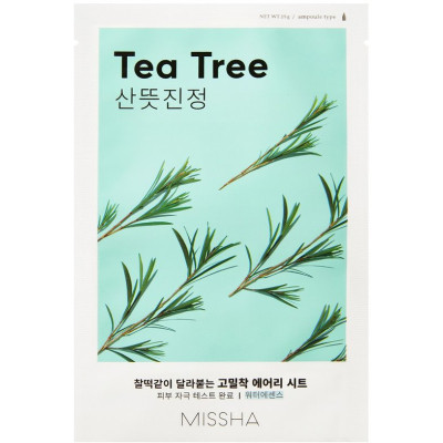 Маска для лица Missha Airy Fit Tea Tree Sheet Mask С экстрактом чайного дерева 19 г (8809581454750)