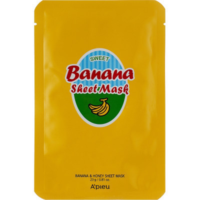 Маска для обличчя A'pieu Sweet Banana Sheet Mask 30 г (8806185729581)