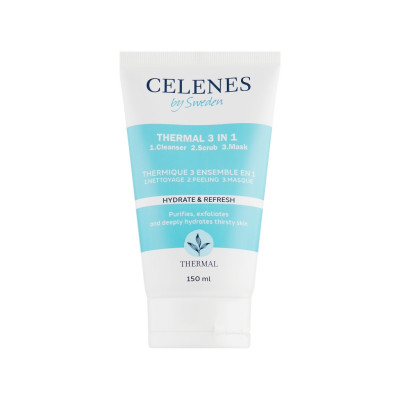 Пилинг для лица Celenes Thermal 3 in 1 Cleanser-Scrub-Mask 150 мл (7350104248161)