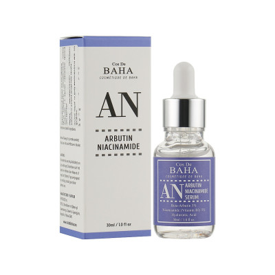 Сыворотка для лица Cos De BAHA Arbutin Niacinamide Serum Против пигментации с арбутином 5% и ниацинамидом 5% 30 мл (8809240318324)