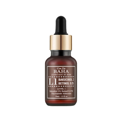 Сыворотка для лица Cos De BAHA L1 Bakuchiol & Retinol Serum Антивозрастная 30 мл (8809240318171)