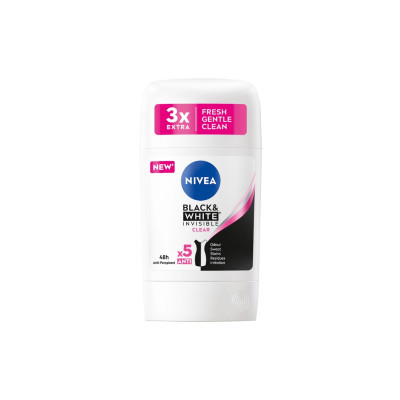 Антиперспирант Nivea Clear Черное и Белое Невидимый 50 мл (42438991)