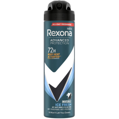 Антиперспирант Rexona Men Advanced Protection Invisible 72H Ice Fresh 150 мл (8720181558290)