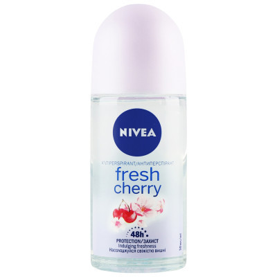 Антиперспірант Nivea Fresh Cherry Свіжа вишня кульковий 50 мл (4005900965837/4006000008004)