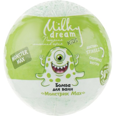 Бомбочка для ванны Milky Dream Kids Монстрик Мах 100 г (4820205301728)