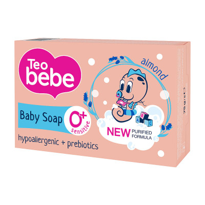 Детское мыло Teo bebe С миндальным маслом 75 г (3800024045257)