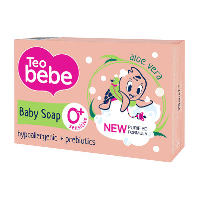 Детское мыло Teo bebe С экстрактом Алоэ Вера 75 г (3800024045264)