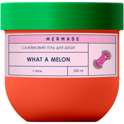 Гель для душа Mermade What a Melon Слаймовый 200 г (4820241302017)