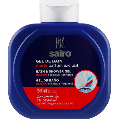 Гель для душа Sairo Bath And Shower Gel Исключительный морской аромат 750 мл (8433295049348)