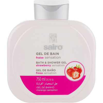 Гель для душу Sairo Bath And Shower Gel Полуниця 750 мл (8433295051365)