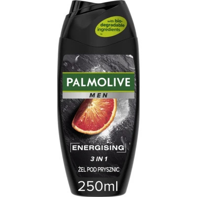 Гель для душу Palmolive Men Energising 3 в 1 Ефірна олія цитрусових і екстракт магнію 250 мл (8714789487656)