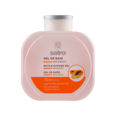 Гель для душу Sairo Bath And Shower Gel Папая 750 мл (8414227058164)