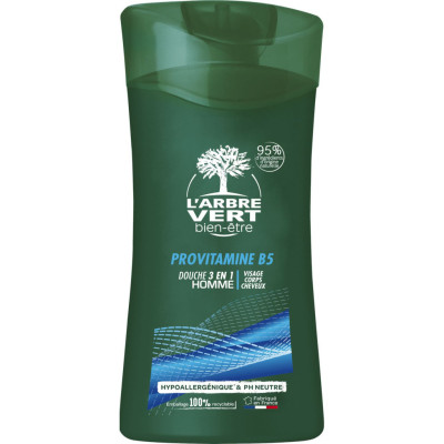 Гель для душа L'Arbre Vert 3 в 1 с провитаминами B5 250 мл (3450601026355)