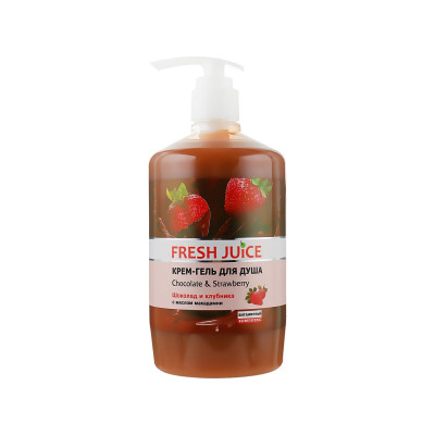Гель для душа Fresh Juice Chocolate & Strawberry 750 мл (4823015936142)