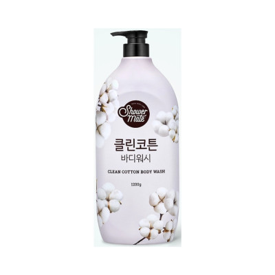 Гель для душа KeraSys Shower Mate Clean Cotton 1200 мл (8801046307458)