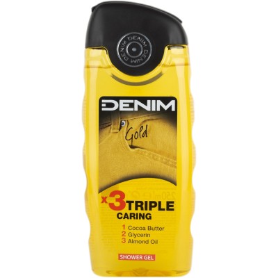 Гель для душу Denim Gold потрійний догляд 250 мл (8008970037196)