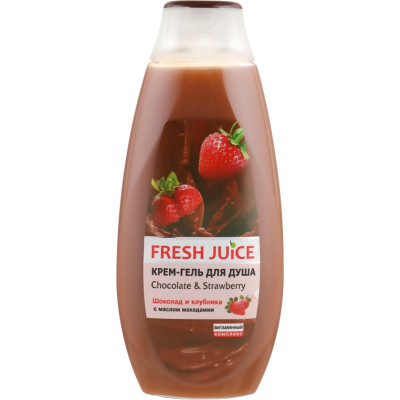 Гель для душа Fresh Juice Chocolate & Strawberry 400 мл (4823015936081)